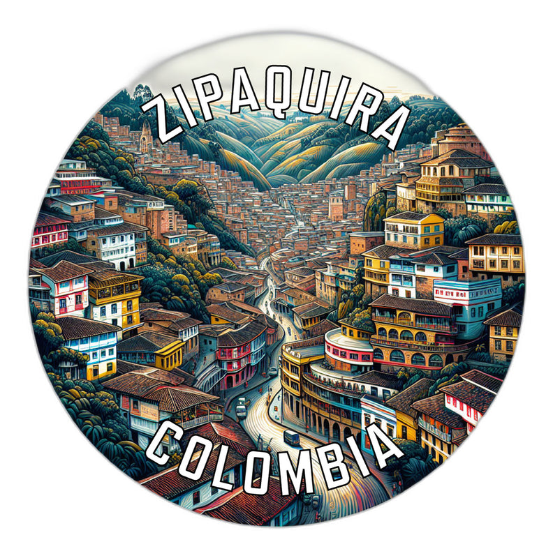 Zipaquira Colombia Souvenir Die Cut Flat Magnet 2-Inch