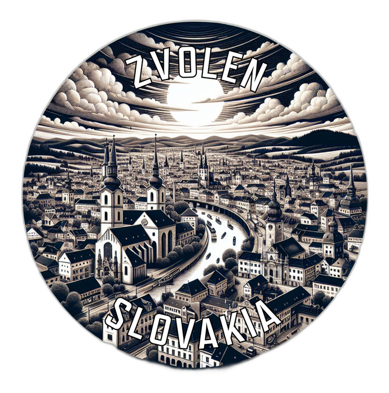 Zvolen Slovakia Souvenir Die Cut Flat Magnet 6-Inch