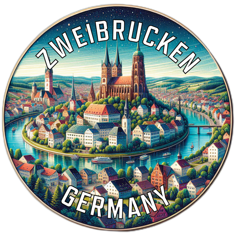 Zweibrucken Germany Souvenir Vinyl Decal Sticker 2-Inch
