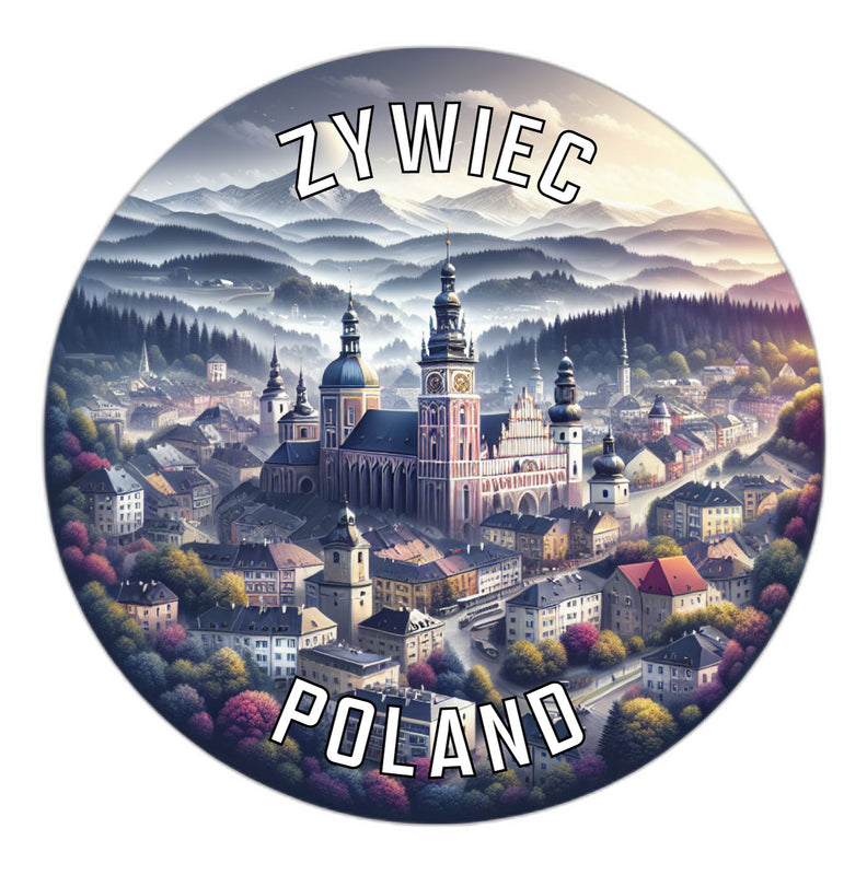 Zywiec Poland Souvenir Die Cut Flat Magnet 6-Inch
