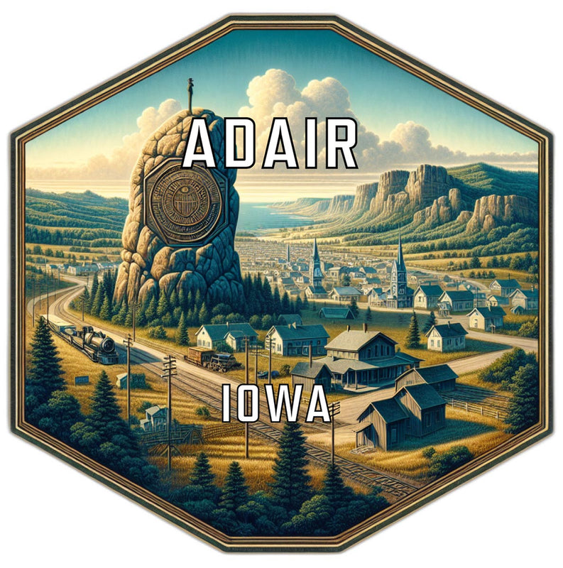 Adair Iowa Travel Destination Souvenir Vinyl Decal Sticker 2-Inch
