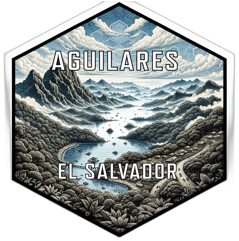 Aguilares El Salvador Travel Destination Souvenir Vinyl Decal Sticker 2-Inch