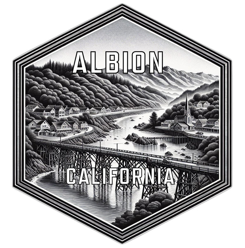 Albion California Travel Destination Souvenir Vinyl Decal Sticker 6-Inch