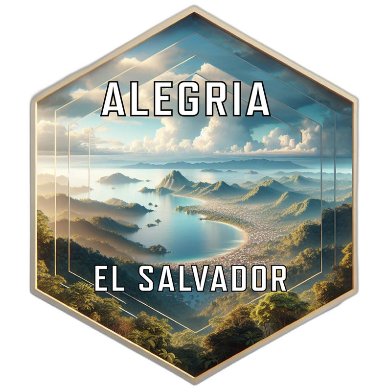 Alegria El Salvador Travel Destination Souvenir Vinyl Decal Sticker 2-Inch