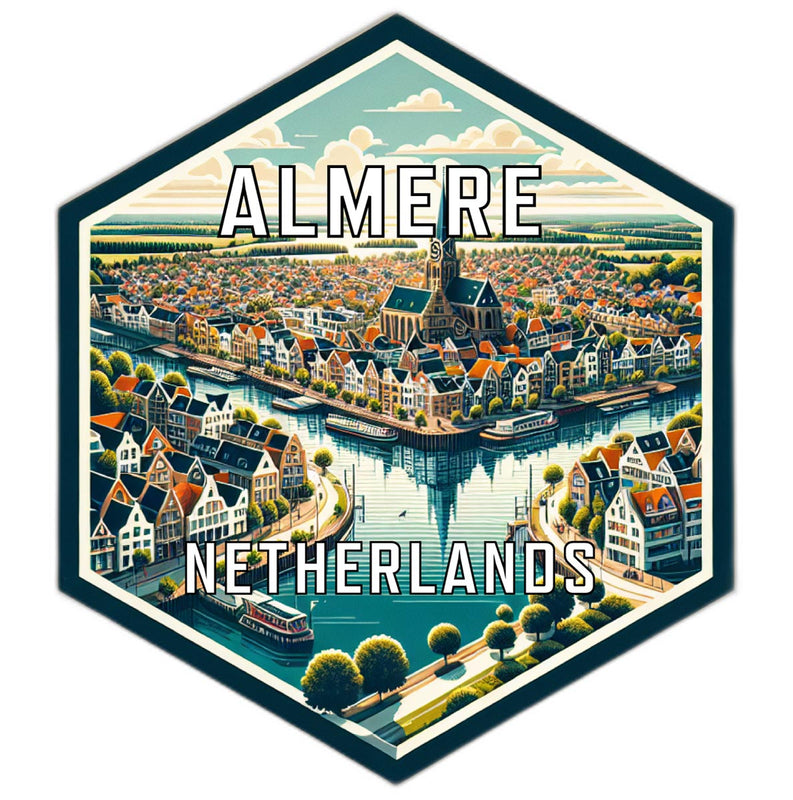 Almere Netherlands Travel Destination Souvenir Vinyl Decal Sticker 2-Inch