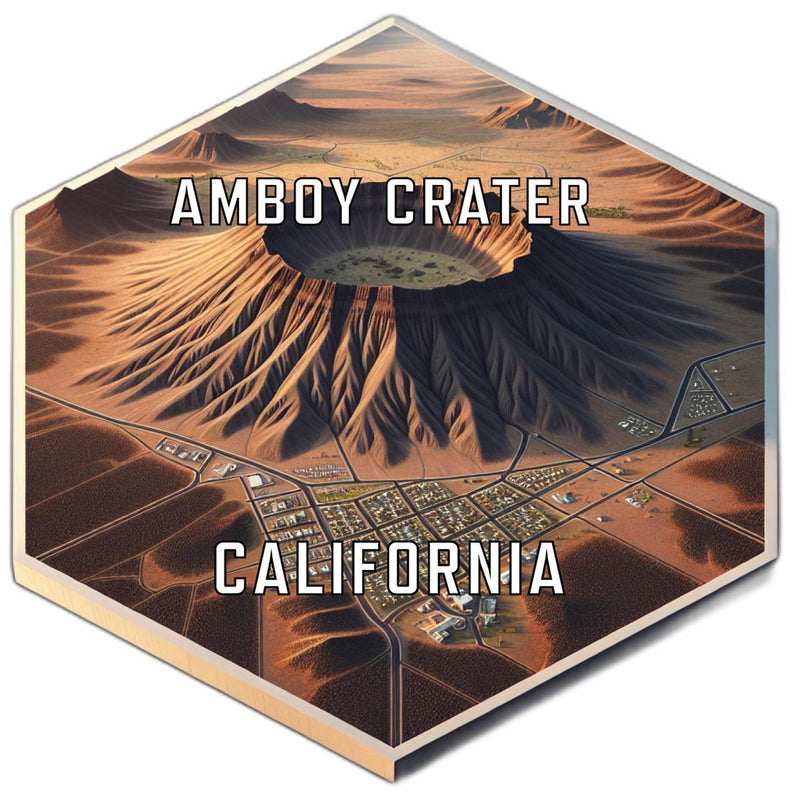 Amboy Crater California Travel Destination Souvenir Vinyl Decal Sticker 2-Inch