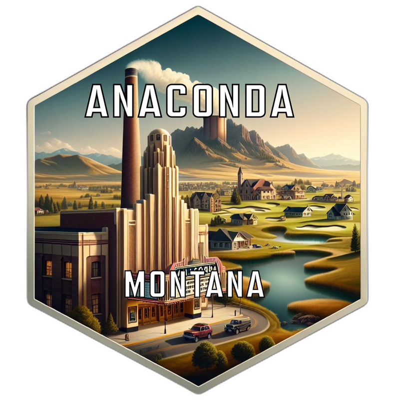 Anaconda Montana Travel Destination Souvenir Vinyl Decal Sticker 2-Inch