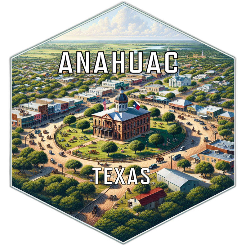Anahuac Texas Travel Destination Souvenir Vinyl Decal Sticker 2-Inch