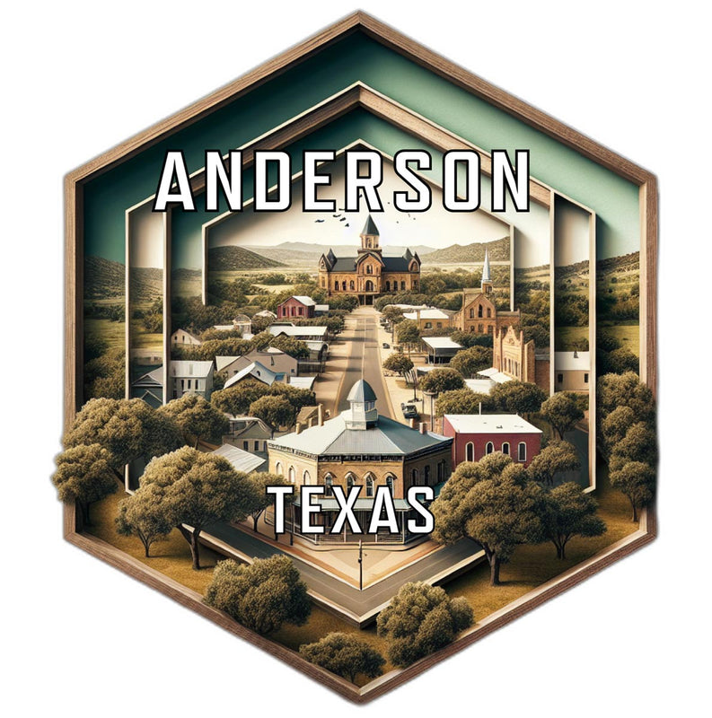 Anderson Texas Travel Destination Souvenir Vinyl Decal Sticker 2-Inch