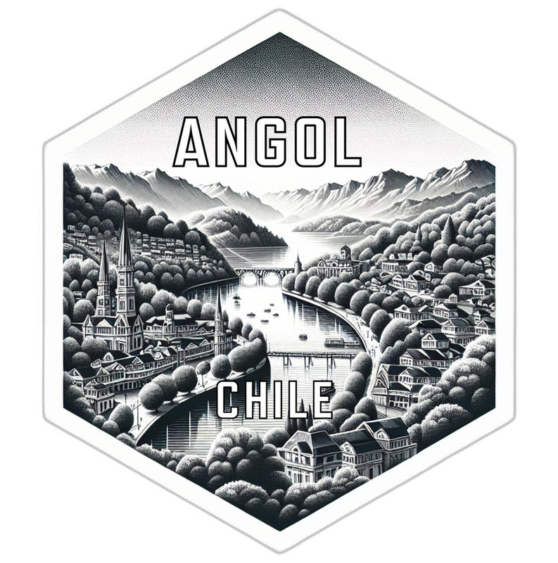 Angol Chile Travel Destination Souvenir Vinyl Decal Sticker 2-Inch