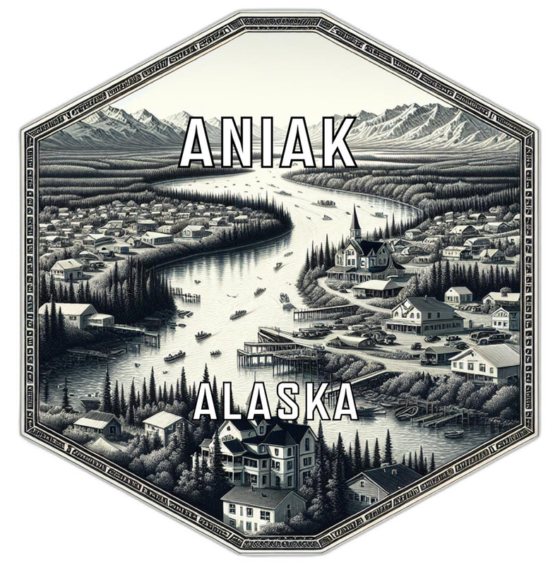 Aniak Alaska Travel Destination Souvenir Vinyl Decal Sticker 2-Inch