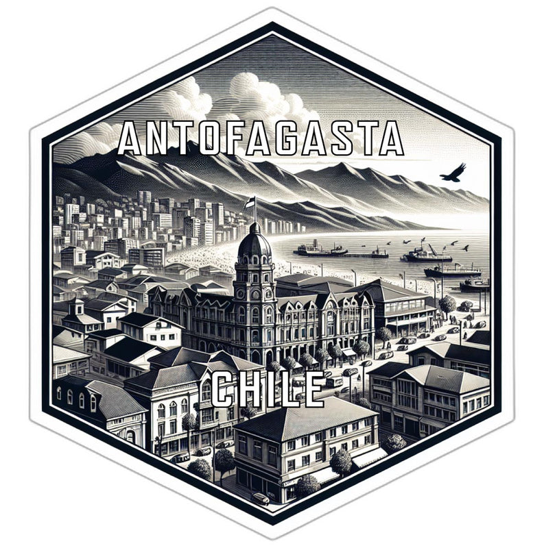 Antofagasta Chile Souvenir Travel Destination Die Cut Hexagon Fridge Magnet 2-Inch