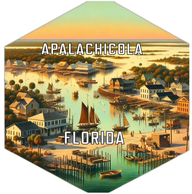Apalachicola Florida Travel Destination Souvenir Vinyl Decal Sticker 2-Inch