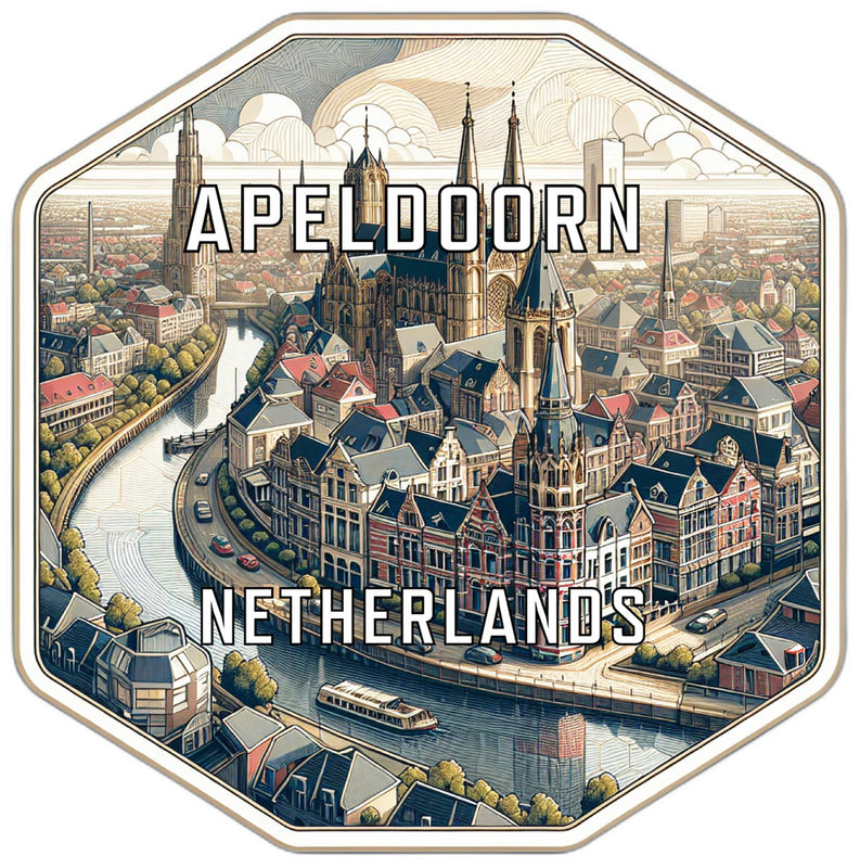 Apeldoorn Netherlands Travel Destination Souvenir Vinyl Decal Sticker 6-Inch
