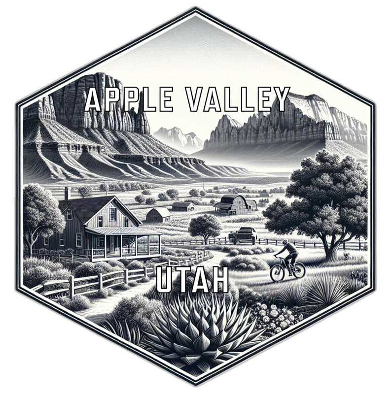 Apple Valley Utah Travel Destination Souvenir Vinyl Decal Sticker 2-Inch
