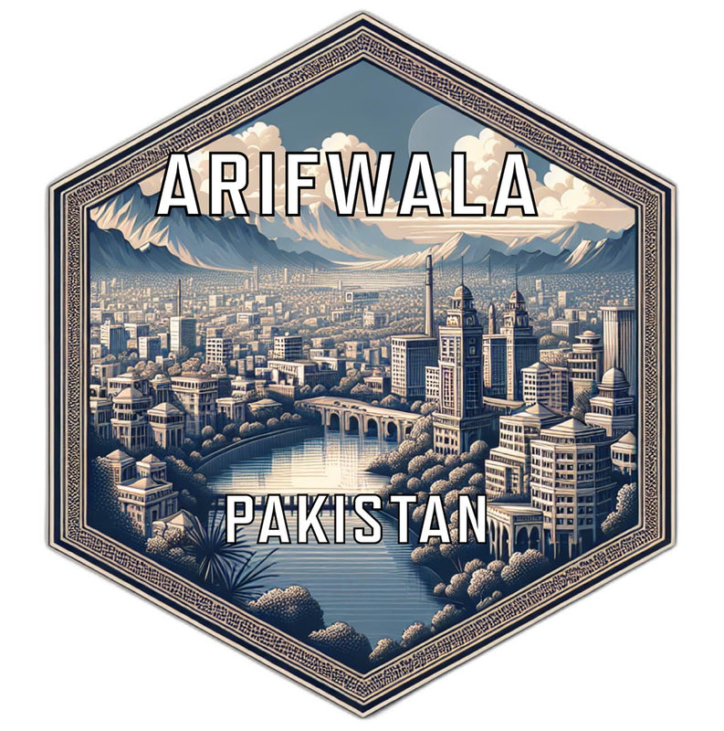 Arifwala Pakistan Travel Destination Souvenir Vinyl Decal Sticker 6-Inch