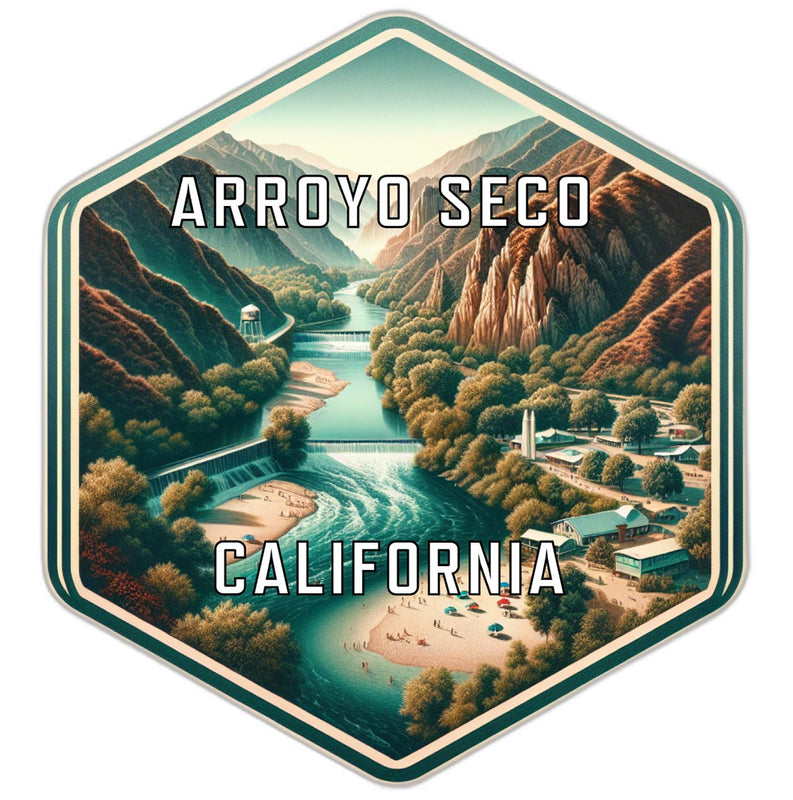 Arroyo Seco California Travel Destination Souvenir Vinyl Decal Sticker 6-Inch