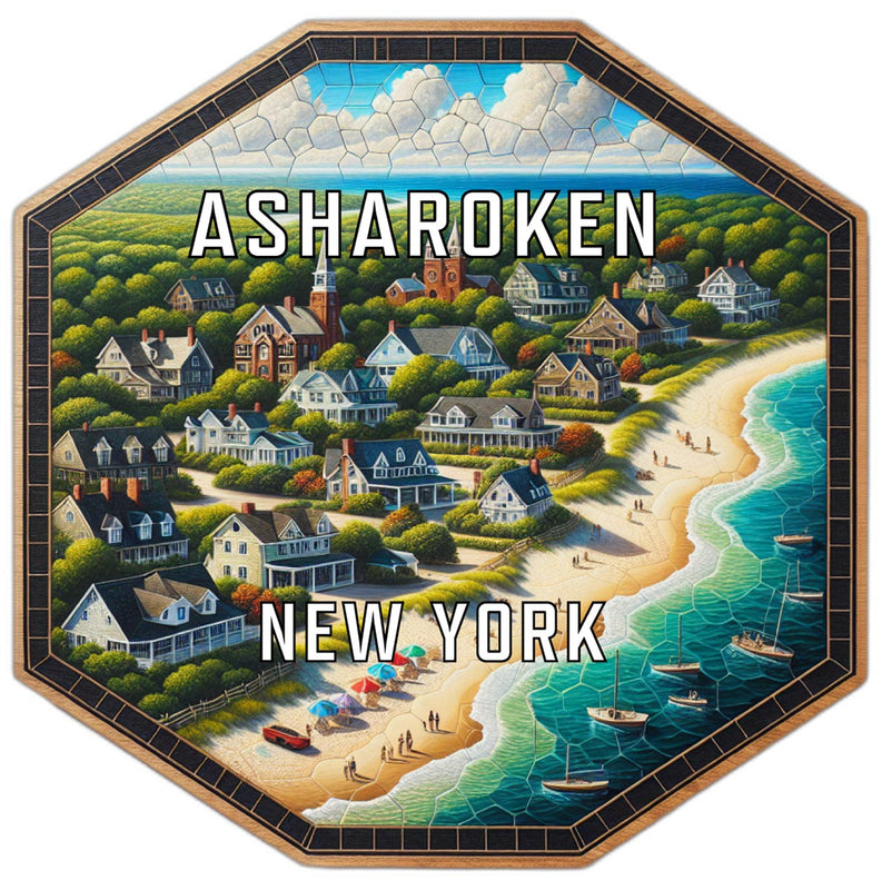 Asharoken New York Travel Destination Souvenir Vinyl Decal Sticker 2-Inch