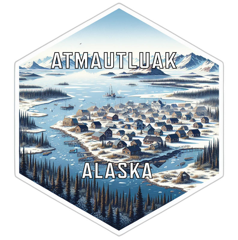 Atmautluak Alaska Travel Destination Souvenir Vinyl Decal Sticker 2-Inch