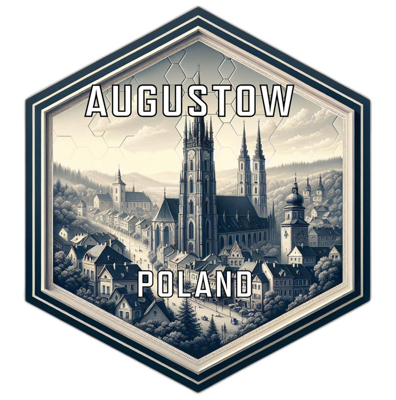 Augustow Poland Travel Destination Souvenir Vinyl Decal Sticker 2-Inch