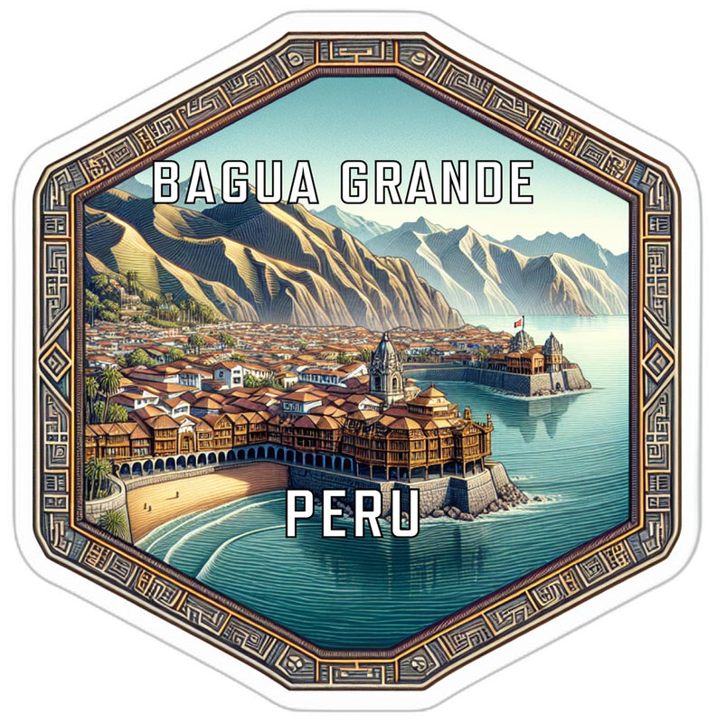 Bagua Grande Peru Travel Destination Souvenir Vinyl Decal Sticker 6-Inch