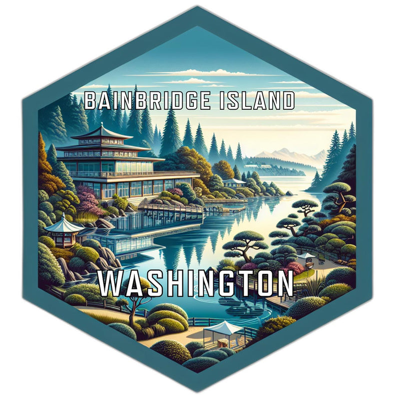 Bainbridge Island Washington Travel Destination Souvenir Vinyl Decal Sticker 6-Inch