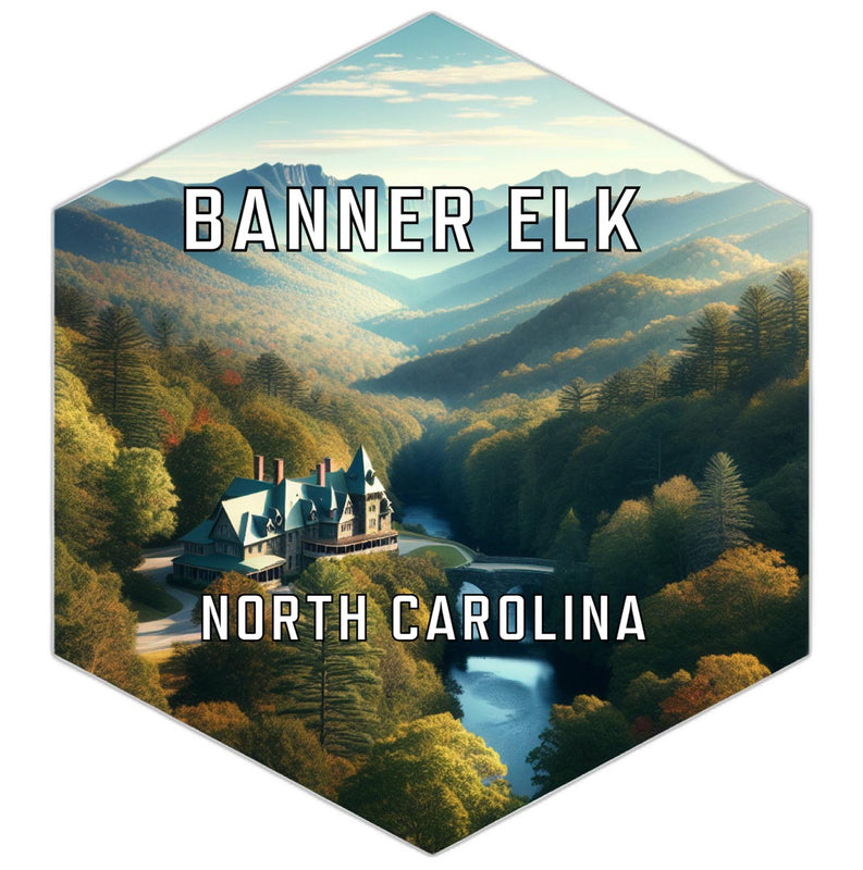 Banner Elk North Carolina Travel Destination Souvenir Vinyl Decal Sticker 2-Inch