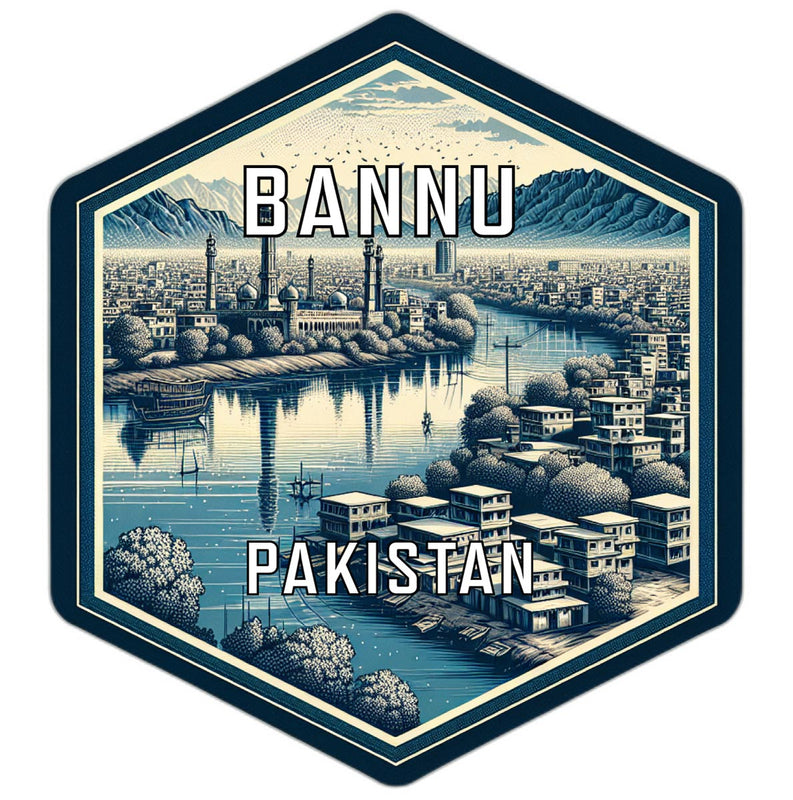 Bannu Pakistan Travel Destination Souvenir Vinyl Decal Sticker 2-Inch