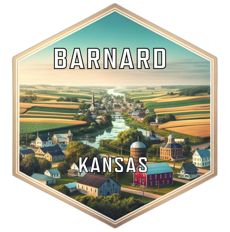 Barnard Kansas Travel Destination Souvenir Vinyl Decal Sticker 6-Inch