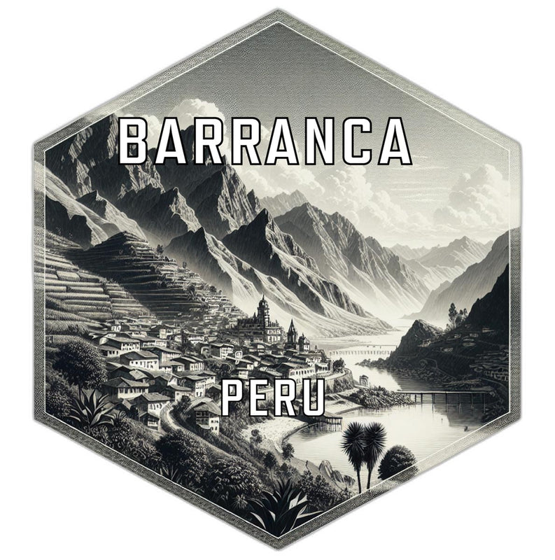 Barranca Peru Travel Destination Souvenir Vinyl Decal Sticker 2-Inch