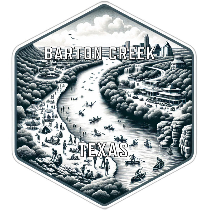 Barton Creek Texas Travel Destination Souvenir Vinyl Decal Sticker 2-Inch