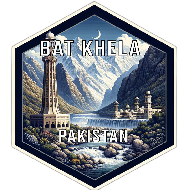 Bat Khela Pakistan Travel Destination Souvenir Vinyl Decal Sticker 6-Inch