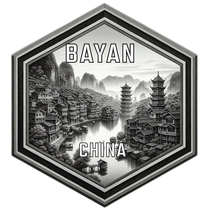 Bayan China Travel Destination Souvenir Vinyl Decal Sticker 6-Inch