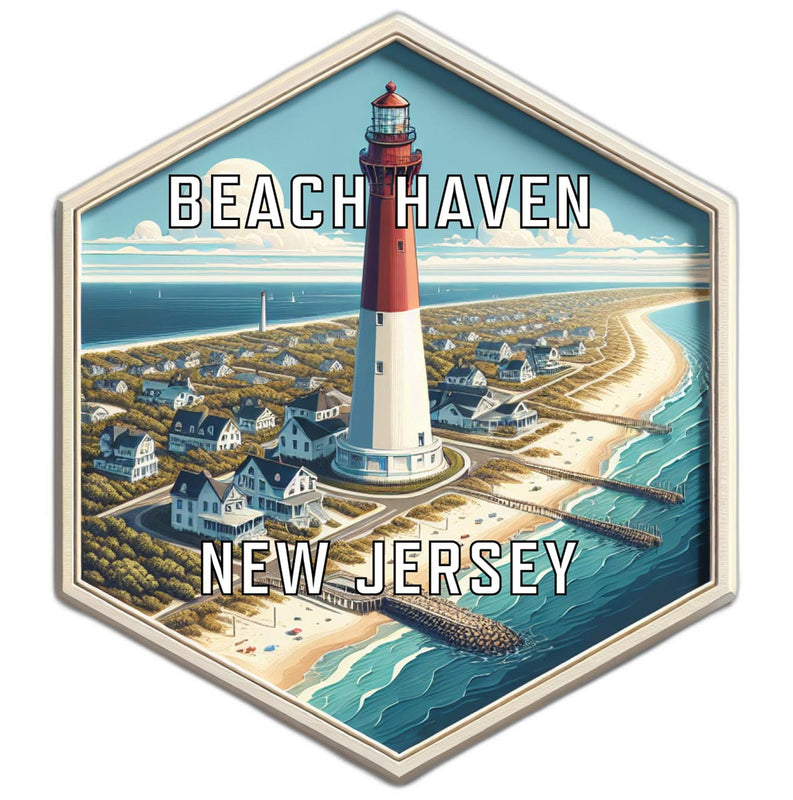 Beach Haven New Jersey Travel Destination Souvenir Vinyl Decal Sticker 2-Inch