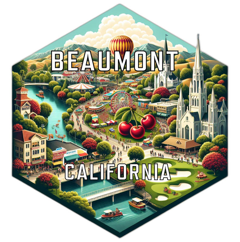 Beaumont California Travel Destination Souvenir Vinyl Decal Sticker 2-Inch