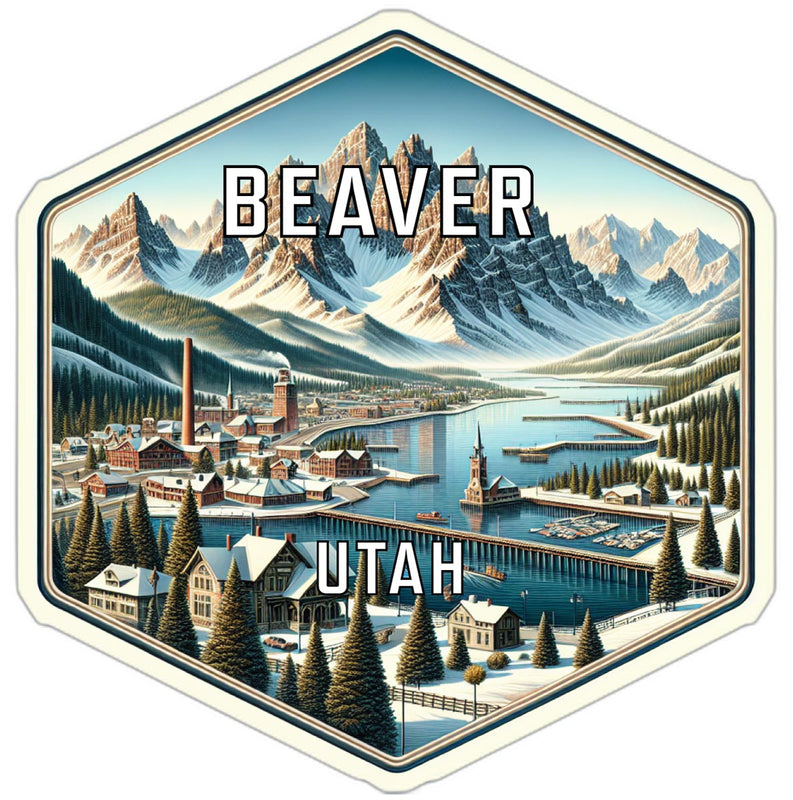 Beaver Utah Travel Destination Souvenir Vinyl Decal Sticker 2-Inch