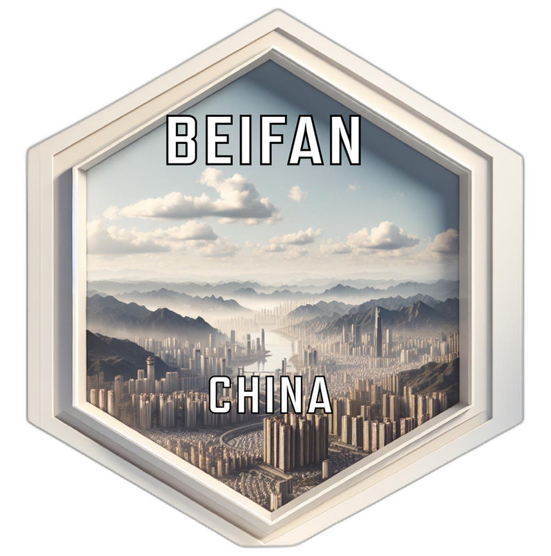 Beifan China Travel Destination Souvenir Vinyl Decal Sticker 6-Inch