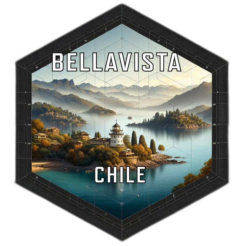 Bellavista Chile Travel Destination Souvenir Vinyl Decal Sticker 2-Inch