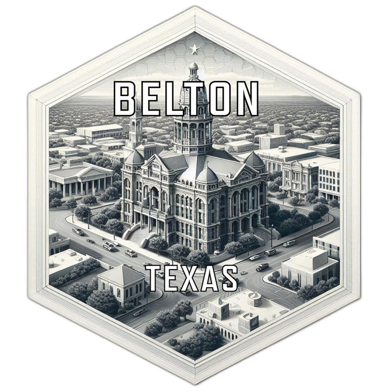 Belton Texas Travel Destination Souvenir Vinyl Decal Sticker 4-Inch