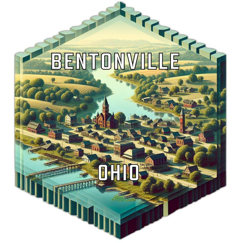 Bentonville Ohio Travel Destination Souvenir Vinyl Decal Sticker 4-Inch
