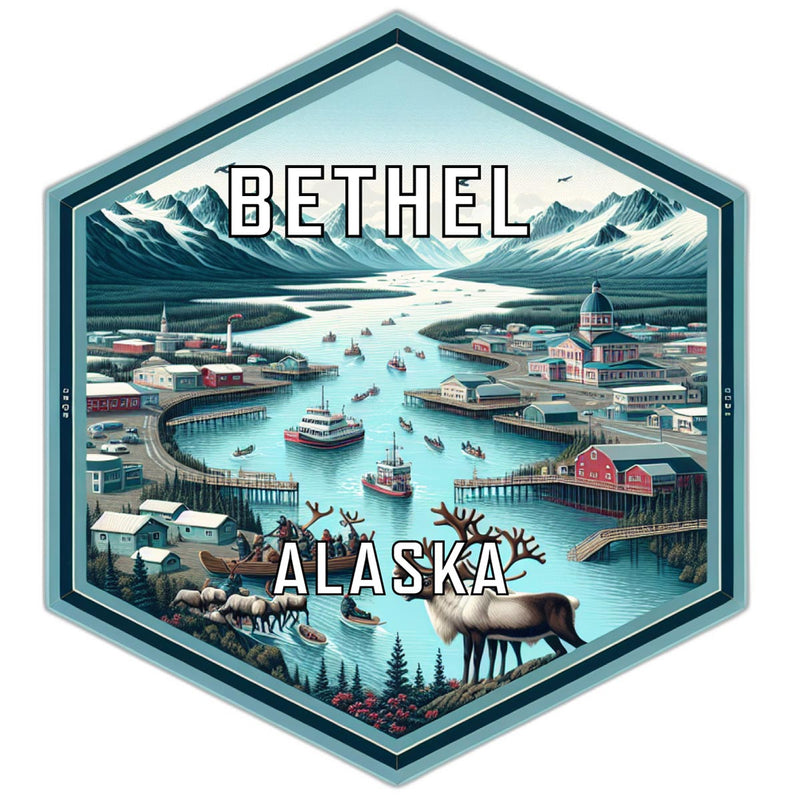Bethel Alaska Travel Destination Souvenir Vinyl Decal Sticker 2-Inch