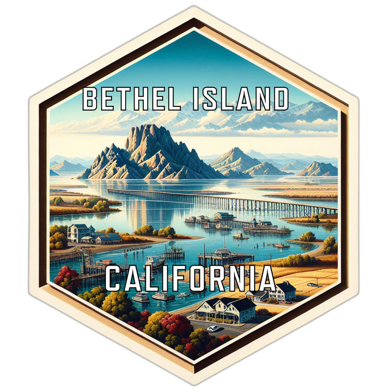 Bethel Island California Travel Destination Souvenir Vinyl Decal Sticker 4-Inch