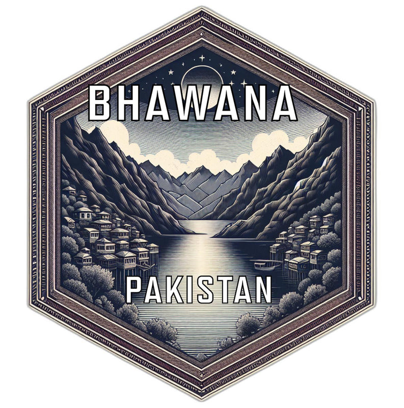 Bhawana Pakistan Travel Destination Souvenir Vinyl Decal Sticker 2-Inch
