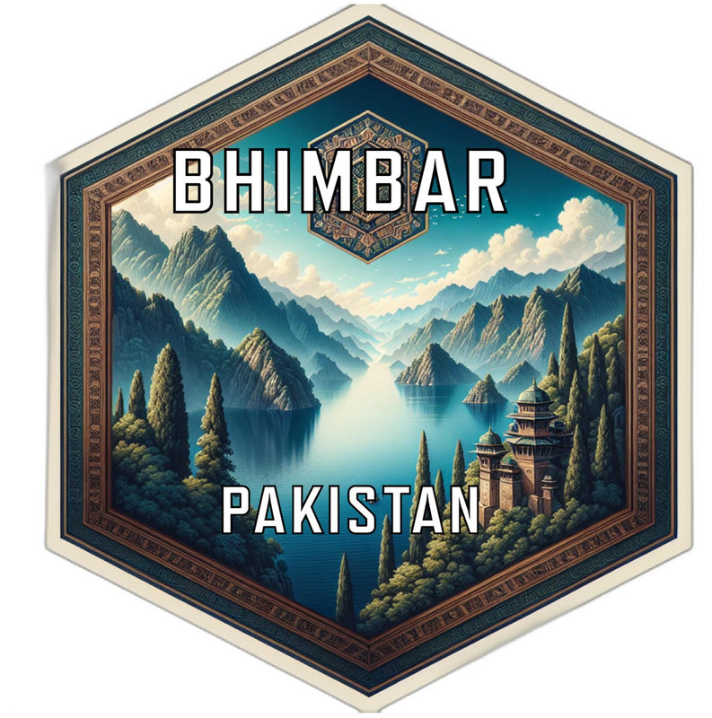 Bhimbar Pakistan Travel Destination Souvenir Vinyl Decal Sticker 6-Inch