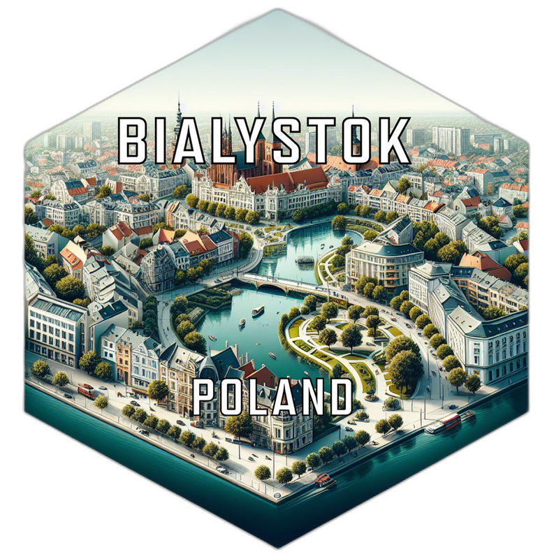 Bialystok Poland Travel Destination Souvenir Vinyl Decal Sticker 4-Inch