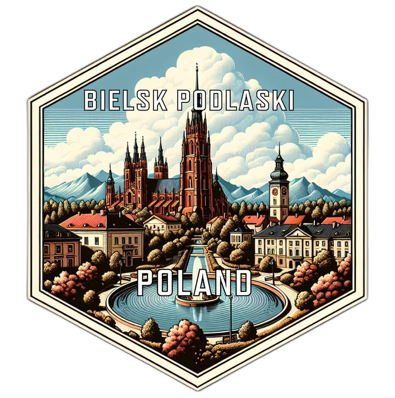 Bielsk Podlaski Poland Travel Destination Souvenir Vinyl Decal Sticker 2-Inch