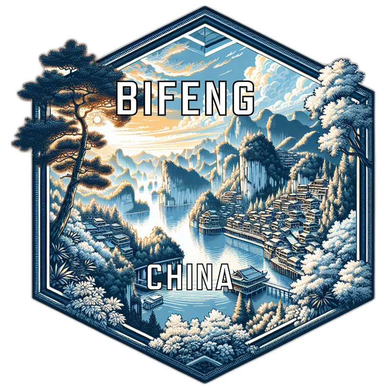 Bifeng China Travel Destination Souvenir Vinyl Decal Sticker 6-Inch