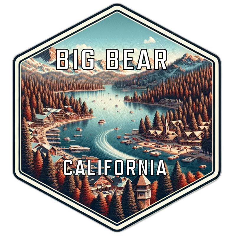 Big Bear California Travel Destination Souvenir Vinyl Decal Sticker 2-Inch