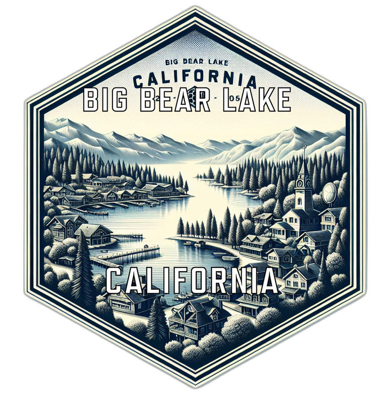 Big Bear Lake California Travel Destination Souvenir Vinyl Decal Sticker 2-Inch