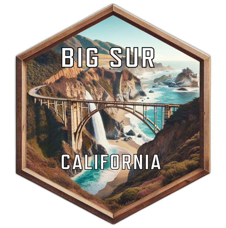 Big Sur California Travel Destination Souvenir Vinyl Decal Sticker 4-Inch